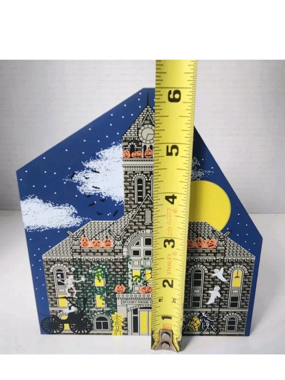 Cat's Meow Spooky Ridge Courthouse Haunted Halloween Shelf Sitter Fall Decor - Picture 8 of 8